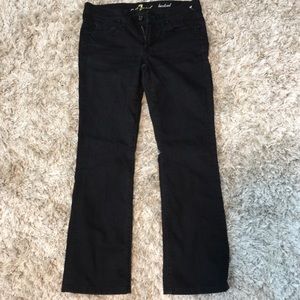 7 for all mankind black bootcut jeans